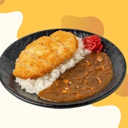 ข้าวแกงกะหรี่หมูทงคัตสึ แถมซุปมิโสะฟรี!