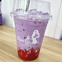 นมเผือกสตรอว์เบอร์รี่