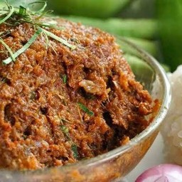 น้ำพริกปลาร้าบอง ปลาร้าสับผัดสุก (แมงดา)