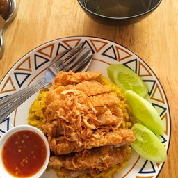 ข้าวหมกไก่ทอด