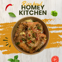 ข้าวกุ้งคั่วพริกเกลือ แถมฟรีไข่ข้น1ฟอง