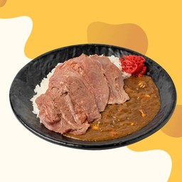 ข้าวแกงกะหรี่เนื้อวากิว แถมซุปมิโสะฟรี!