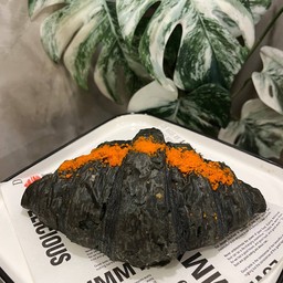 Thai Tea Charcoal Croissant