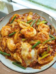 กุ้งผัดผงกระหรี่