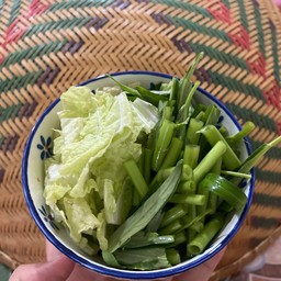 ผักกาดขาว+ผักบุ้ง