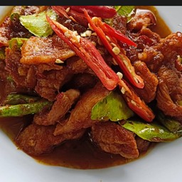 ข้าผัดน้ำพริกเผา หมู70-ทะเล80