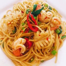 สปาเก็ตตี้กะเพราทะเล