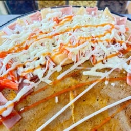 พิซซ่า ชีส ปูอัด แฮม ไส้กรอก