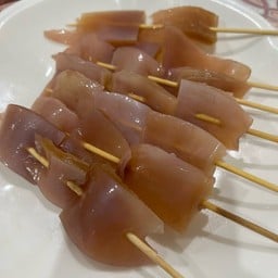 ปลาหมึกกรอบ เสียบไม้