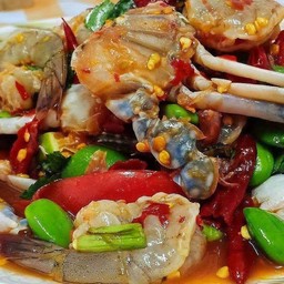 ตำปูม้า+กุ้ง