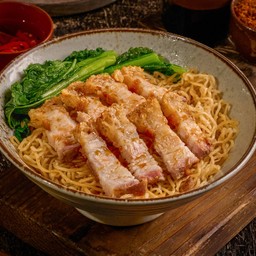 บะหมี่สดหมูกรอบ (ดั้งเดิม)