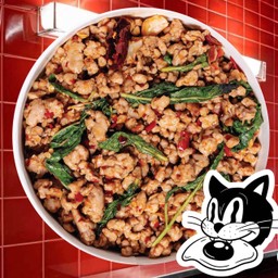 ข้าวกะเพราหมูสับ สับ สับ