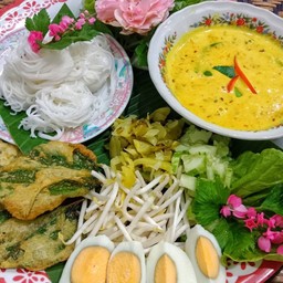 เซทขนมจีน+น้ำยาปู+ไข่ต้ม