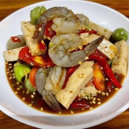 เหลากุ้งสดหมูยอ