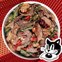 ข้าวกะเพราเนื้อวากิว ไม่เหนียวเลย