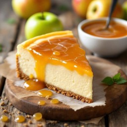 ชีสเค้กหน้าไหม ซอสเเอปเปิ้ล