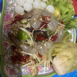 ตำกุ้งสด