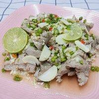 ยำหมูมะนาว