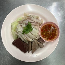 ข้าวมันไก่ต้ม + เครื่องใน