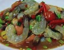 ตำกุ้งสด