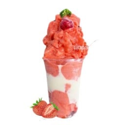 สตอเบอรี่นมสดสมูทตี้