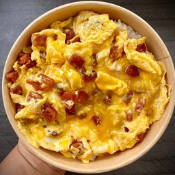 ข้าวไข่ข้นกุนเชียง (ใช้ไข่2ฟอง)