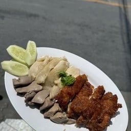 ไก่ต้ม+ทอด+ตับ
