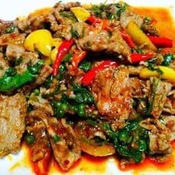 ผัดเผ็ด(อาหารป่า)(ราดข้าว)
