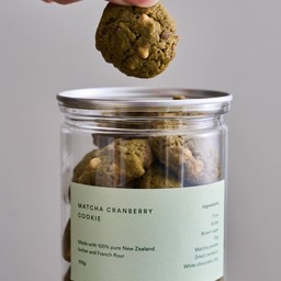 Macha cranberry cookies jar