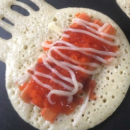 ปูอัด+ไข่กุ้ง+ชีส