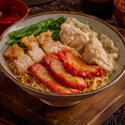 บะหมี่สดห่อเกี๊ยว (เลือกได้)