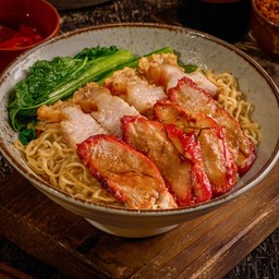 บะหมี่สดหมูแดงหมูกรอบ (ดั้งเดิม)