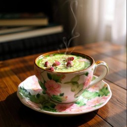 มัทฉะกุหลาบเเห้ง