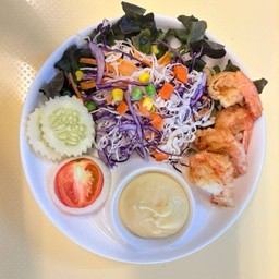 สลัดกุ้งทอด