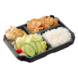 หมูผัดซอสโคชู-ยากินิกุ เบนโตะ