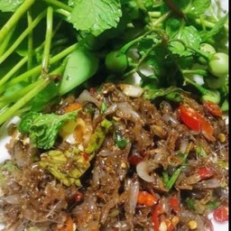 ตำกุ้งเต้น