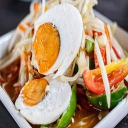 ตำไข่เค็มปลาร้า