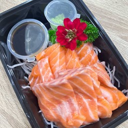 เนื้อบราวซาซิมิ+โชยุวาซาบิ (100กรัม)