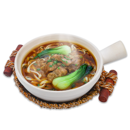 บะหมี่หม้อดินเนื้อตุ๋นไต้หวัน Taiwanese Beef Claypot Noodles OL