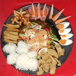 ตำถาดทะเล( เพิ่มยอดมะพร้าว )