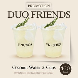 DUO 2 CUPS Coconut Water