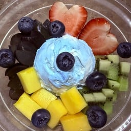 Blue spirulina x Greek Yogurt กรีกสาหร่ายสไปรูลีน่า สีฟ้า ฟรุ๊ตตี้