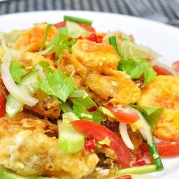 ยำไข่ดาว