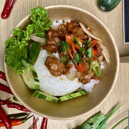 ข้าวเนื้อเเดง