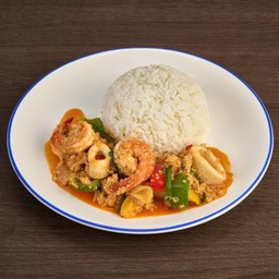 ข้าวทะเลผัดผงกะหรี่