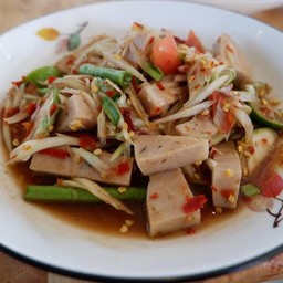 Papaya Salad with Pork Sausage