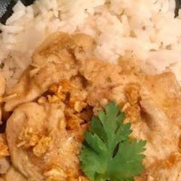 ข้าวราดไก่กระเทียม$