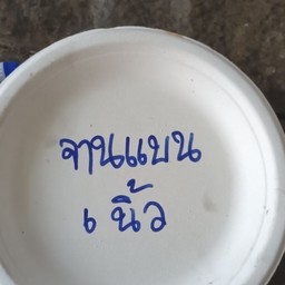 จานแบนใบเล็ก 6นิ้ว