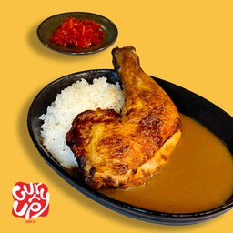 ข้าวแกงกะหรี่ไก่ย่าง