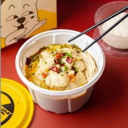 ปลาต้มผักกาดดอง พร้อมข้าวสวย